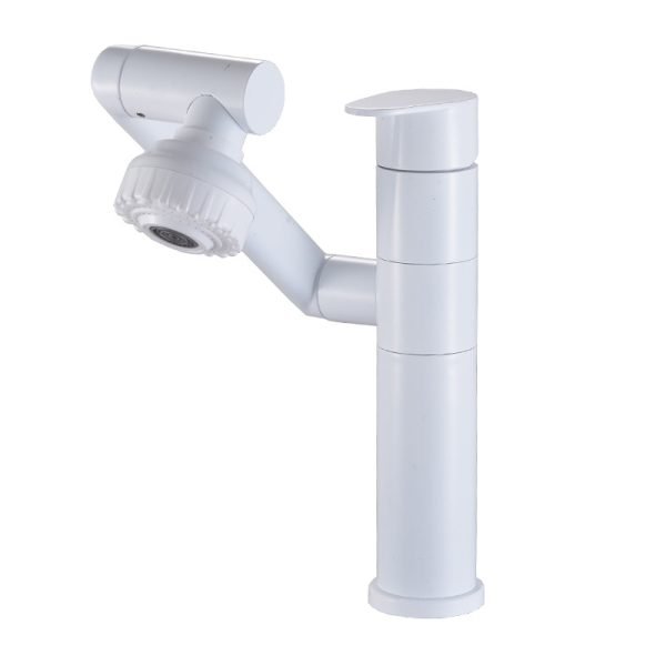 White Color Hydroelectric Power Digital Display Basin Mixer Smart Thermostatic Faucet Water Tap Rainfall Basin Mixer - 图片 4