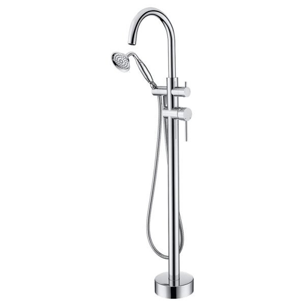 Free Standing brass faucets Shower set hotel shower units Golden color faucet for bathtub - 图片 6