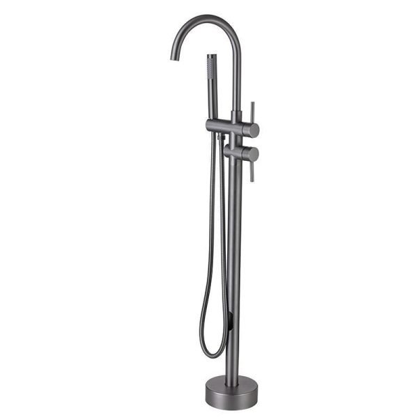 Free Standing brass faucets Shower set hotel shower units Golden color faucet for bathtub - 图片 5