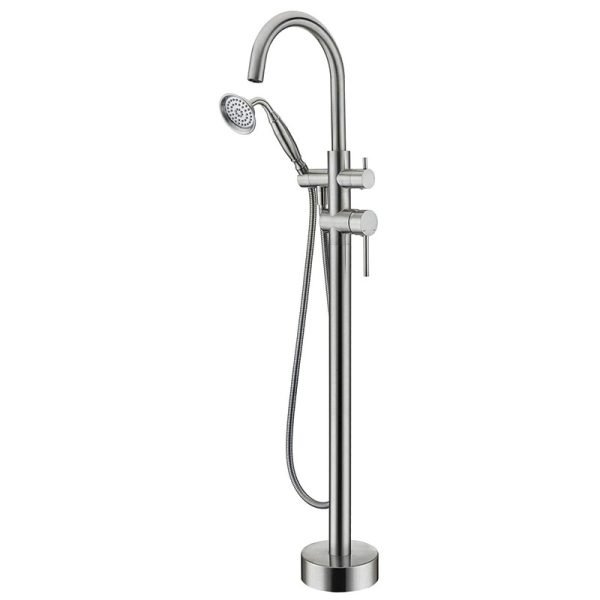 Free Standing brass faucets Shower set hotel shower units Golden color faucet for bathtub - 图片 3