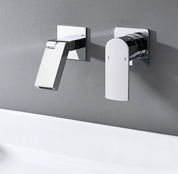 European Style Embedded Concealed Bathtub Shower Wall Mounted Shower Mixer Brass Concealed Basin Mixer - 图片 2