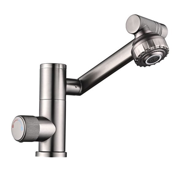 Smart Digital Basin Faucet Gun Grey Faucet Mixer For Hotel Apartment Deck Mounted Bathroom Basin Faucet - 图片 5