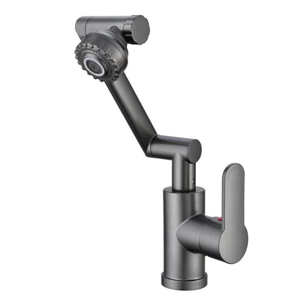 Smart Digital Basin Faucet Gun Grey Faucet Mixer For Hotel Apartment Deck Mounted Bathroom Basin Faucet - 图片 6