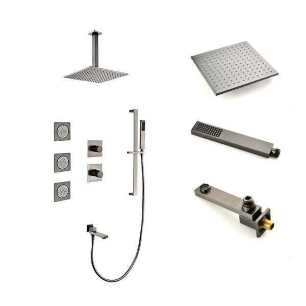 Bathroom Massage Shower Set Concealed Thermostatic Shower System Shower Panel