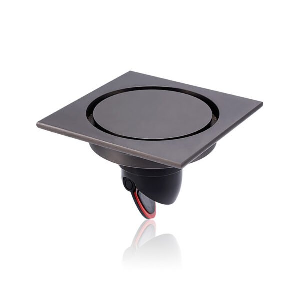 4inch Invisible Deodorant Floor Drain Cover Bathroom Brushed Brass Drain