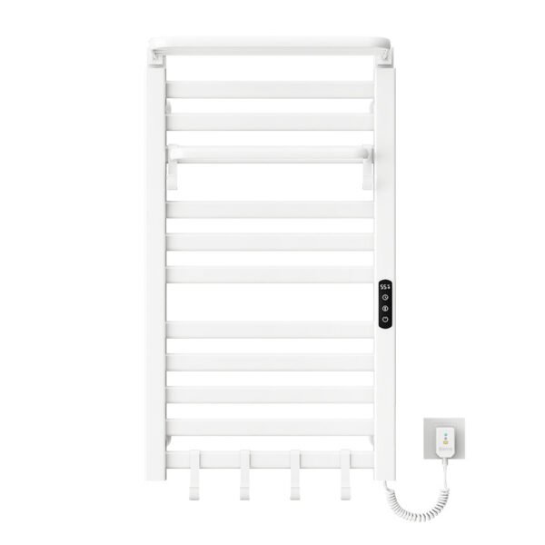 Modern White Bathroom Electric Towel Rack Hot Towel Warmer Radiator Wall Mounted Electric Towel Rack