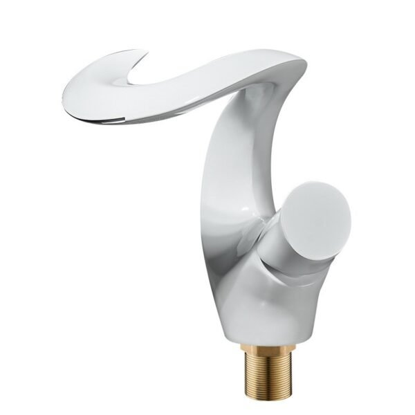 Single Lever Brass Basin Faucet Swan Mixer