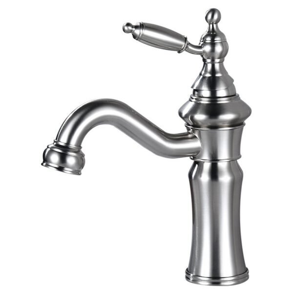 Nickle Brushed Bathroom Sink Faucet Washbasin Tap Mixer